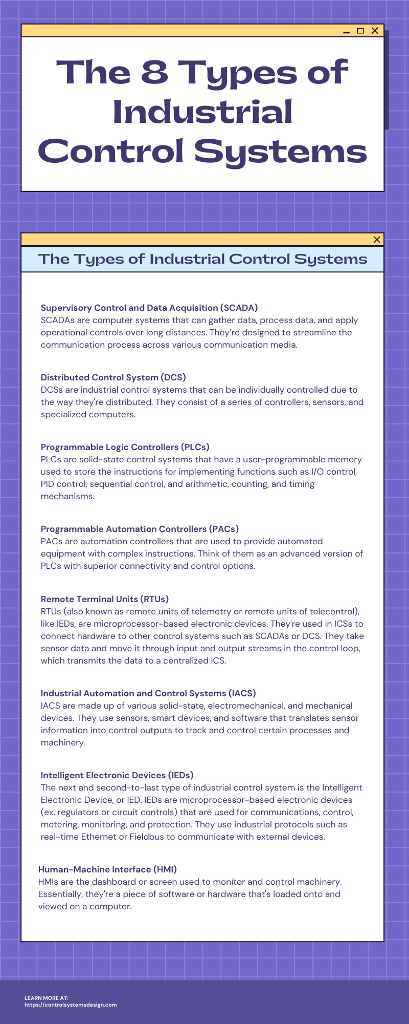 The 8 Types of Industrial Control Systems